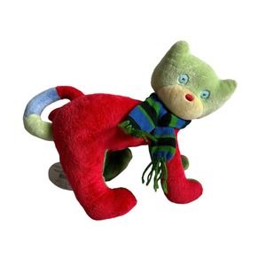 Russ Berrie Wags to Whiskers Color Block Kitty Cat Kitten Stuffed Toy Plush NEW